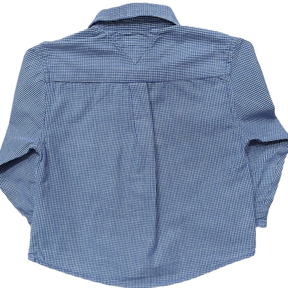 Toddler Button Up Shirt Cotton Check - Picture 2 of 7
